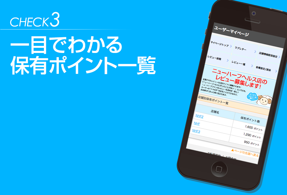 一目でわかる保有ポイント一覧