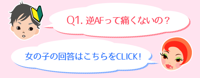 Q1.逆AFって痛くないの？