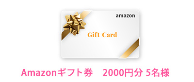 Amazonギフト券2000円分 5名様